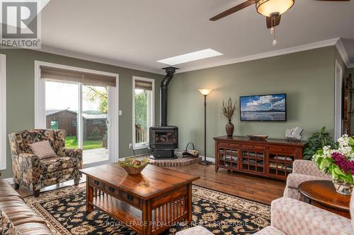 14 Sunset Lane, Greater Napanee, ON - Indoor Photo Showing Living Room With Fireplace