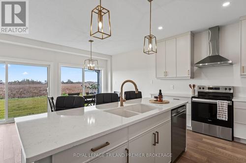 3873 Campbell Street N, London, ON - Indoor Photo Showing Kitchen With Double Sink With Upgraded Kitchen