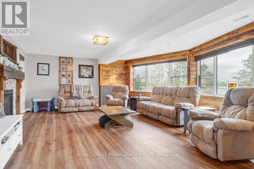 17206 Highway 41, Addington Highlands, ON - Indoor Photo Showing Living Room With Fireplace