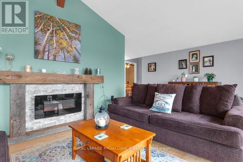 17206 Highway 41, Addington Highlands, ON - Indoor Photo Showing Living Room With Fireplace