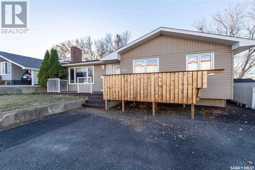 1314 Henleaze Avenue, Moose Jaw, SK - Outdoor With Deck Patio Veranda