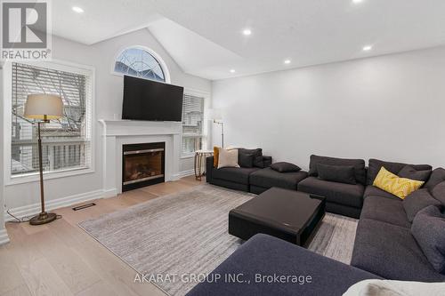 608 Brothers Crescent, Milton, ON - Indoor Photo Showing Living Room With Fireplace