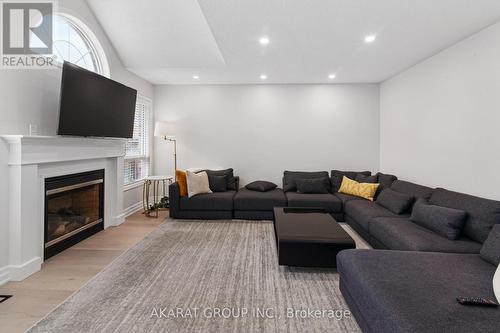 608 Brothers Crescent, Milton, ON - Indoor Photo Showing Living Room With Fireplace