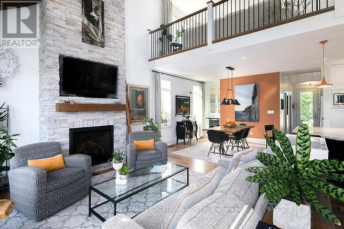 110 Landry Lane, Blue Mountains, ON - Indoor Photo Showing Living Room With Fireplace