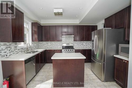 20 Cragg Crescent, Ajax, ON - Indoor Photo Showing Kitchen With Stainless Steel Kitchen With Double Sink With Upgraded Kitchen