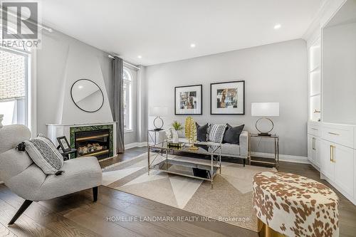 2 Dybal Street, Vaughan, ON - Indoor Photo Showing Living Room With Fireplace