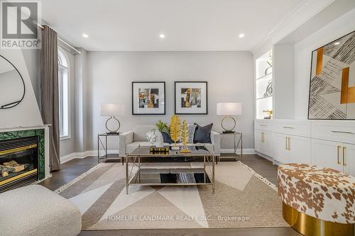 2 Dybal Street, Vaughan, ON - Indoor Photo Showing Living Room With Fireplace