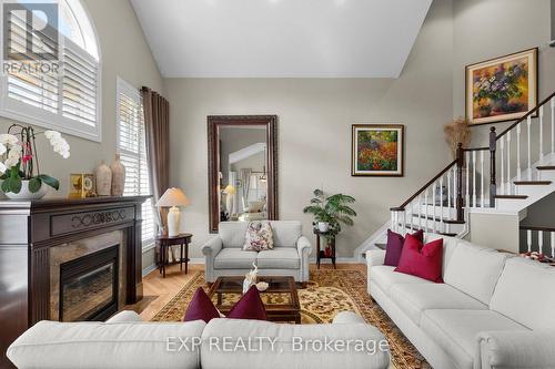 161 - 6 Bella Vista Trail, New Tecumseth, ON - Indoor Photo Showing Living Room With Fireplace