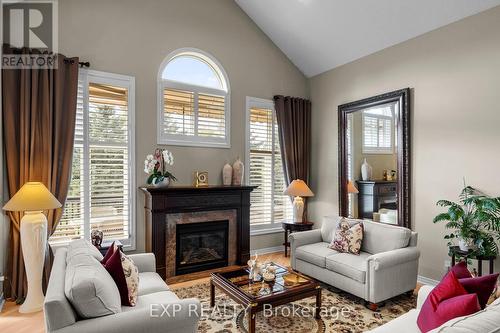 161 - 6 Bella Vista Trail, New Tecumseth, ON - Indoor Photo Showing Living Room With Fireplace