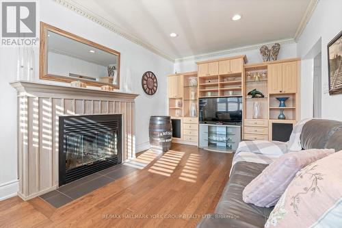 1546 Meldron Drive, Pickering, ON - Indoor Photo Showing Living Room With Fireplace