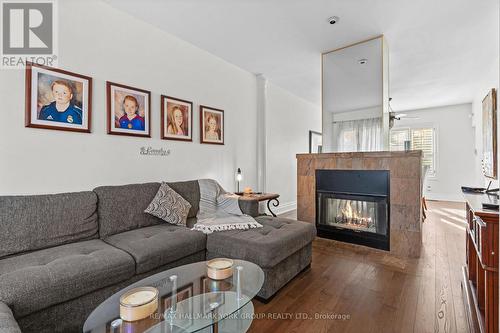 1546 Meldron Drive, Pickering, ON - Indoor Photo Showing Living Room With Fireplace