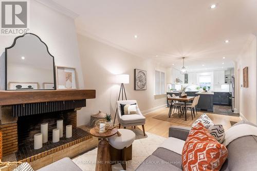 158 Fairlawn Avenue, Toronto, ON - Indoor Photo Showing Living Room With Fireplace