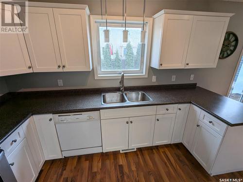 105 Haichert Street, Warman, SK - Indoor Photo Showing Kitchen With Double Sink