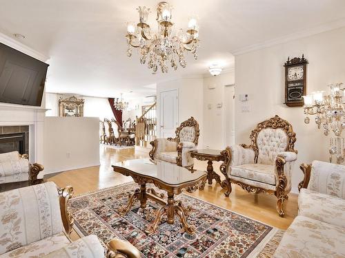 Salon - 1172 Rue Du Phare, Laval (Fabreville), QC - Indoor Photo Showing Living Room With Fireplace