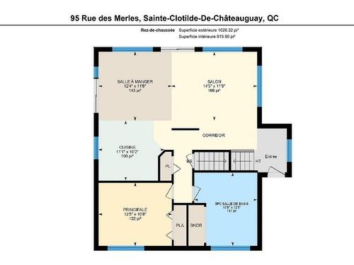 Plan (croquis) - 95 Rue Des Merles, Sainte-Clotilde, QC - Other