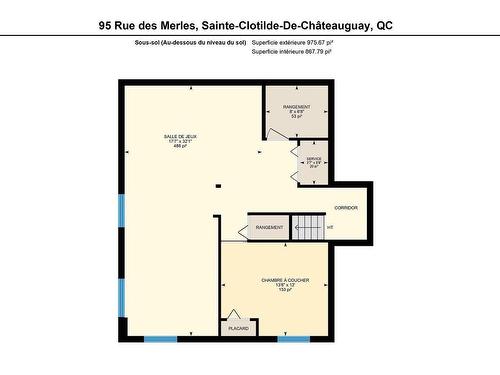 Plan (croquis) - 95 Rue Des Merles, Sainte-Clotilde, QC - Other