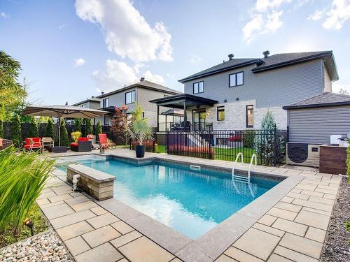 Backyard - 1137 Rue Pierre-Mercure, Boucherville, QC - Outdoor With In Ground Pool With Deck Patio Veranda With Backyard