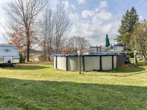 Backyard - 460 204E Rue, Shawinigan, QC - Outdoor With Above Ground Pool With Backyard