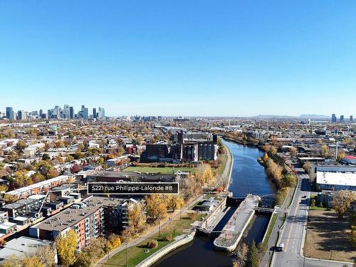 Aerial photo - 8-5221 Rue Philippe-Lalonde, Montréal (Le Sud-Ouest), QC - Outdoor With View