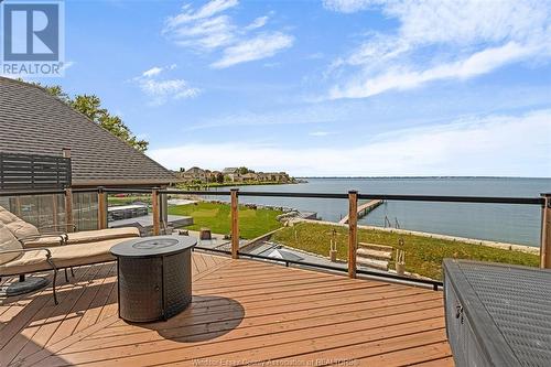 12086 Riverside Drive East, Tecumseh, ON - Outdoor With Body Of Water With Deck Patio Veranda With View