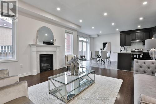 57 Titus Street, Markham, ON - Indoor Photo Showing Living Room With Fireplace