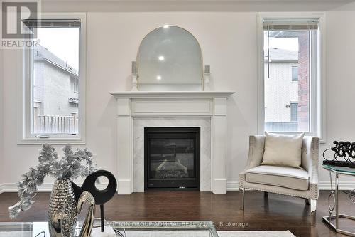 57 Titus Street, Markham, ON - Indoor Photo Showing Living Room With Fireplace