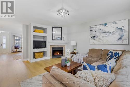 1606 Waldie Avenue, Milton, ON - Indoor Photo Showing Living Room With Fireplace