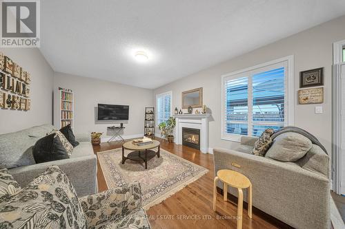 35 Hurst Street, Halton Hills, ON - Indoor Photo Showing Living Room With Fireplace