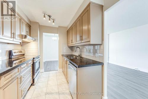 1403 - 3170 Kirwin Avenue, Mississauga, ON - Indoor Photo Showing Kitchen With Double Sink