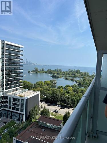 1208 - 33 Shore Breeze Drive, Toronto, ON - Outdoor With Body Of Water With Balcony With View