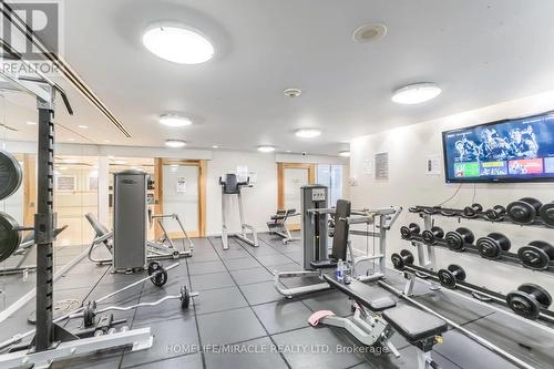 Ph2 - 225 Webb Drive, Mississauga, ON - Indoor Photo Showing Gym Room