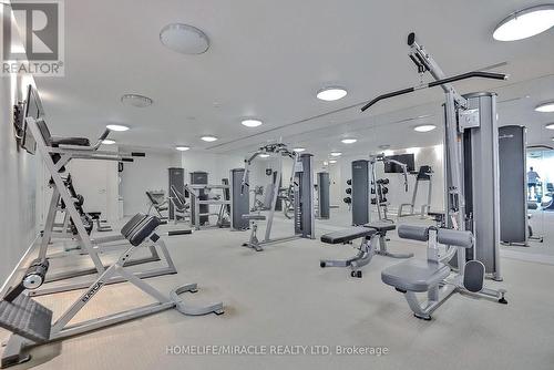 Ph2 - 225 Webb Drive, Mississauga, ON - Indoor Photo Showing Gym Room