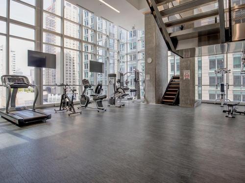 Exercise room - 3609-1050 Rue Drummond, Montréal (Ville-Marie), QC - Indoor Photo Showing Gym Room