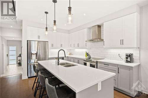 977 Ralph Hennessy Avenue, Ottawa, ON - Indoor Photo Showing Kitchen With Double Sink With Upgraded Kitchen