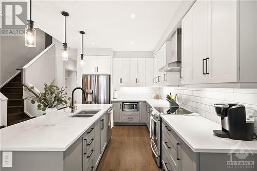 977 Ralph Hennessy Avenue, Ottawa, ON - Indoor Photo Showing Kitchen With Double Sink With Upgraded Kitchen