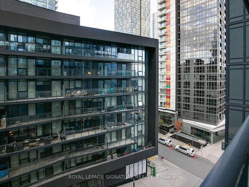 807-70 Queens Wharf Rd, Toronto, ON - Outdoor With Balcony With Facade