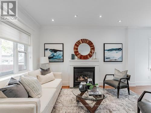 16 Taunton Road, Toronto, ON - Indoor Photo Showing Living Room With Fireplace