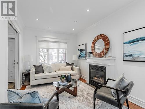 16 Taunton Road, Toronto, ON - Indoor Photo Showing Living Room With Fireplace