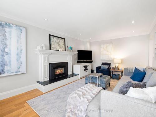 23 Hutton Cres, Caledon, ON - Indoor Photo Showing Living Room With Fireplace