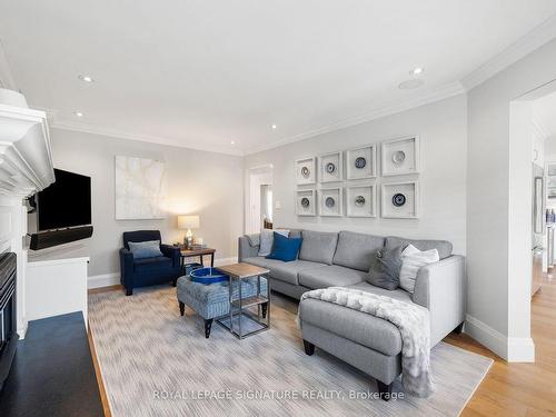 23 Hutton Cres, Caledon, ON - Indoor Photo Showing Living Room With Fireplace