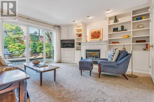 21 Boxbury Road, Toronto, ON - Indoor Photo Showing Living Room With Fireplace