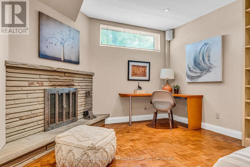 21 Boxbury Road, Toronto, ON - Indoor Photo Showing Living Room With Fireplace