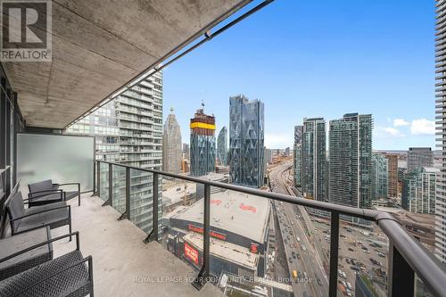 3407 - 55 Bremner Boulevard, Toronto, ON - Outdoor With Balcony With View