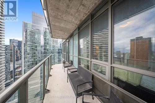 3407 - 55 Bremner Boulevard, Toronto, ON - Outdoor With Balcony With View With Exterior