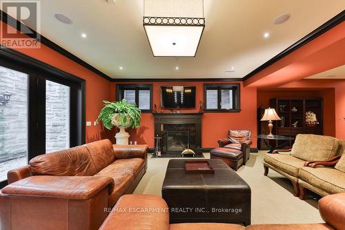 79 Pinewood Trail, Mississauga, ON - Indoor Photo Showing Living Room With Fireplace