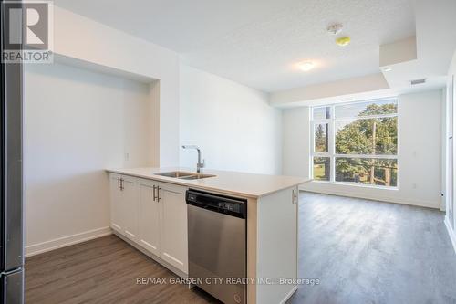 216 - 600 North Service Road, Hamilton, ON - Indoor Photo Showing Kitchen With Double Sink