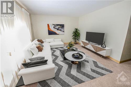 Living Room- virtually staged - 203 Shirley Avenue, Cornwall, ON - Indoor