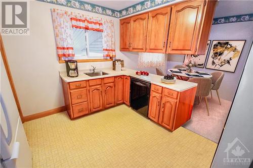 Kitchen- virtually staged - 203 Shirley Avenue, Cornwall, ON - Indoor Photo Showing Kitchen