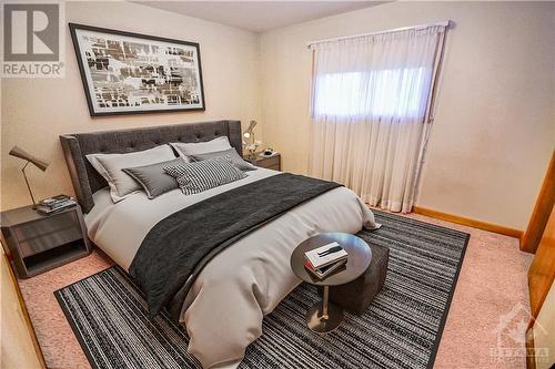 Primary Bedroom-virtually staged - 203 Shirley Avenue, Cornwall, ON - Indoor Photo Showing Bedroom