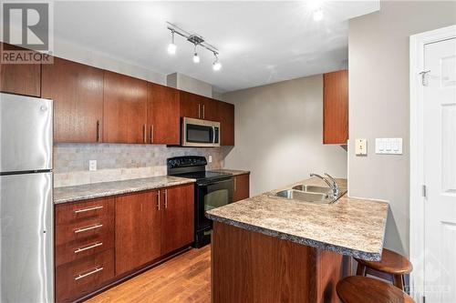 1113 Stittsville Main Street Unit#G, Ottawa, ON - Indoor Photo Showing Kitchen With Double Sink